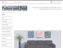 Tablet Screenshot of pattern-and-print.com